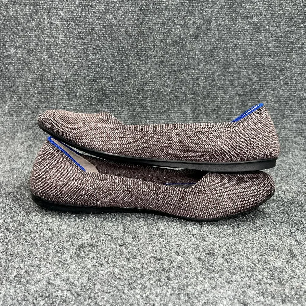 Rothy's The Flat Women's Size 10 Plum Sparkly Slip On Comfort Ballet Flats Shoes
